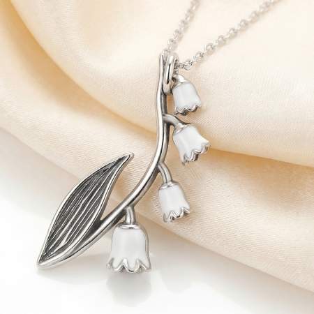 Sterling Silver Lily of the Valley Necklace